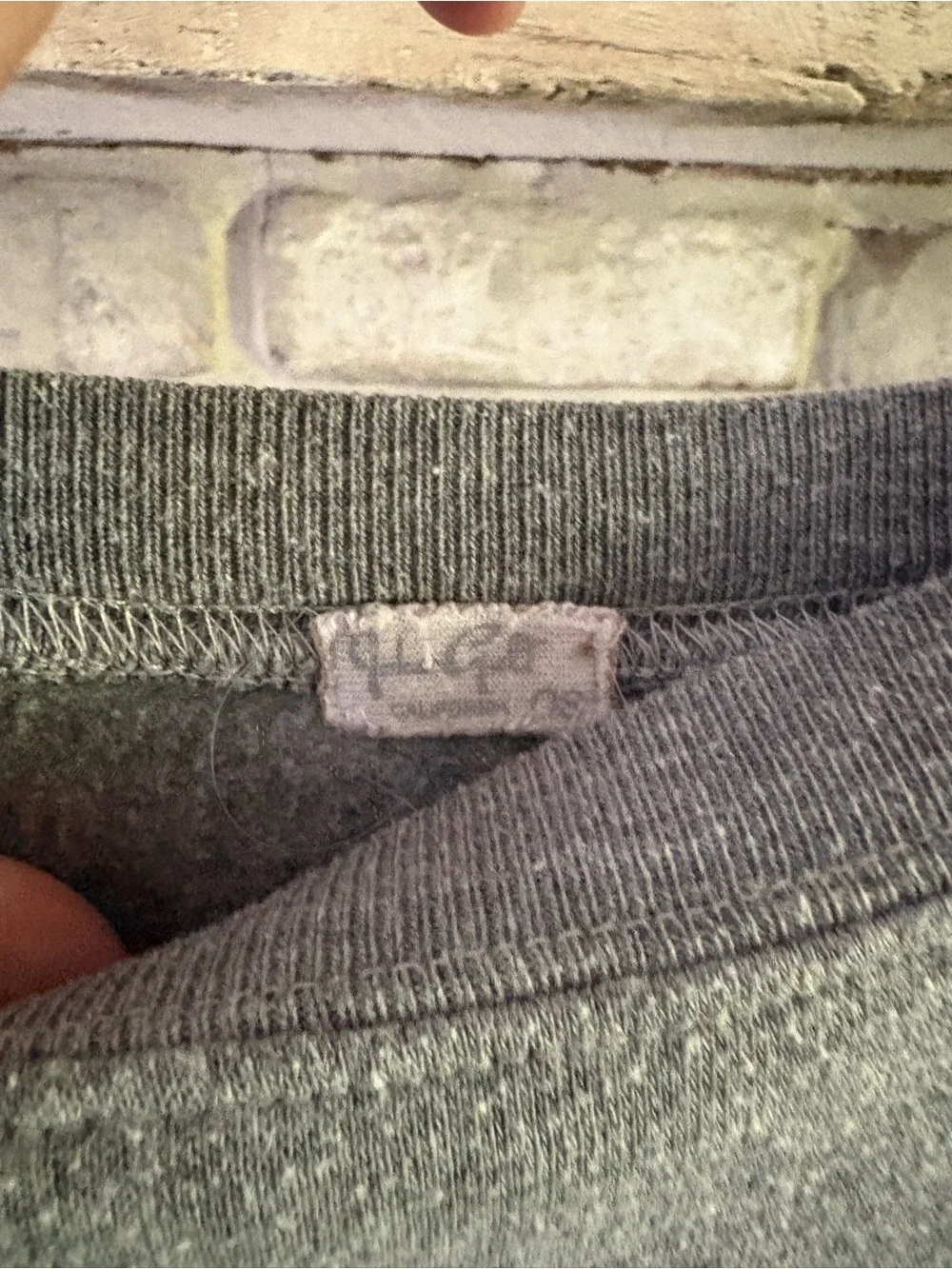 Gray Cropped Alien Patch Sweatshirt - Picture 3 of 4